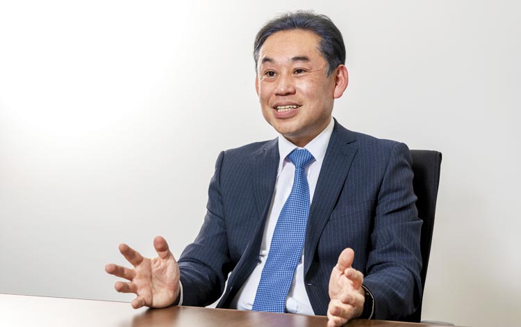 稲葉章司さん(株式会社イーウェル)インタビューの様子